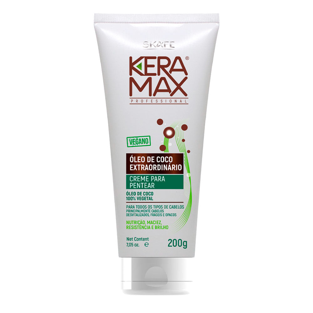 Skafe Keramax Óleo de Coco Extraordinário Creme de Pentear 200g