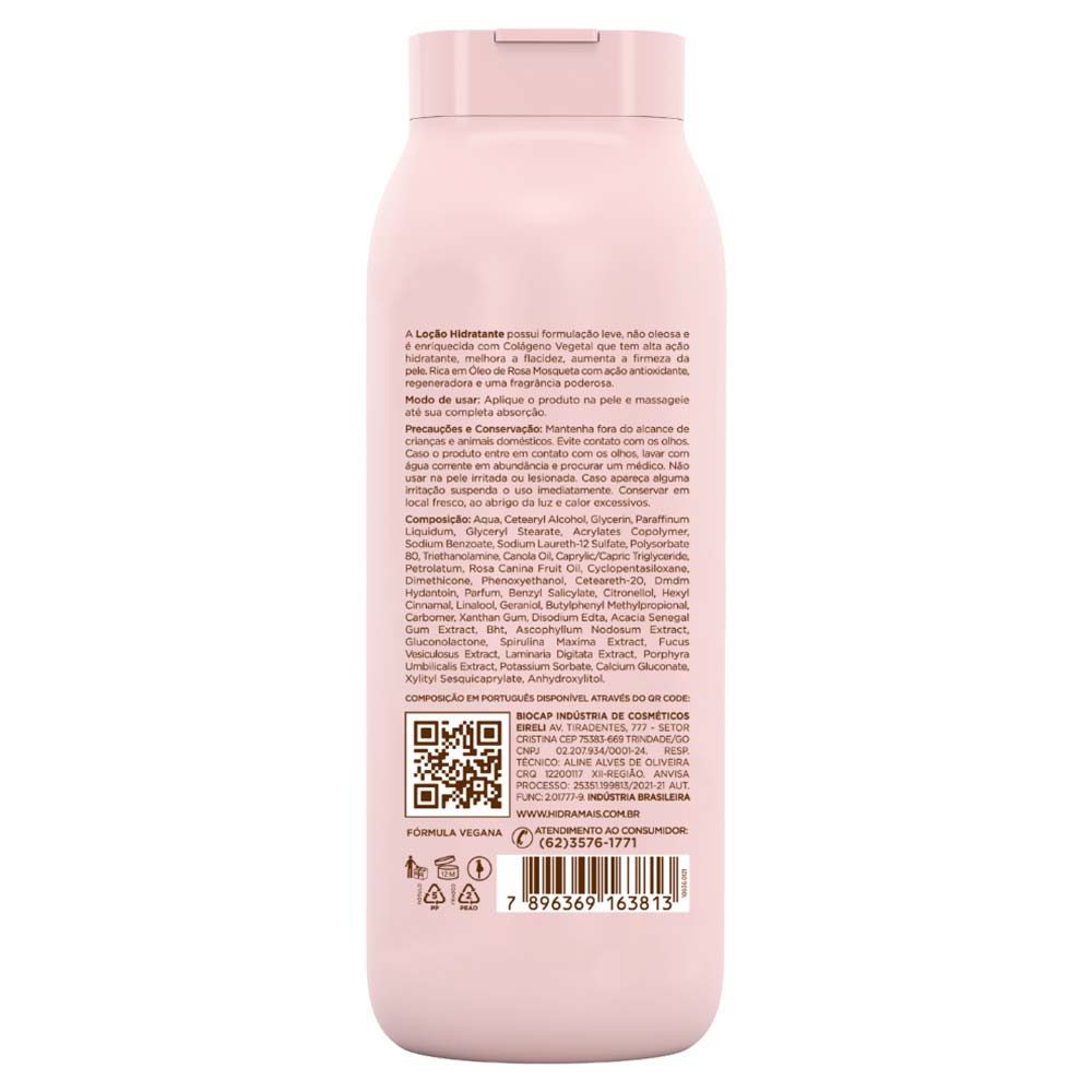 Loção Hidratante Rosa Mosqueta Hidramais 500ml