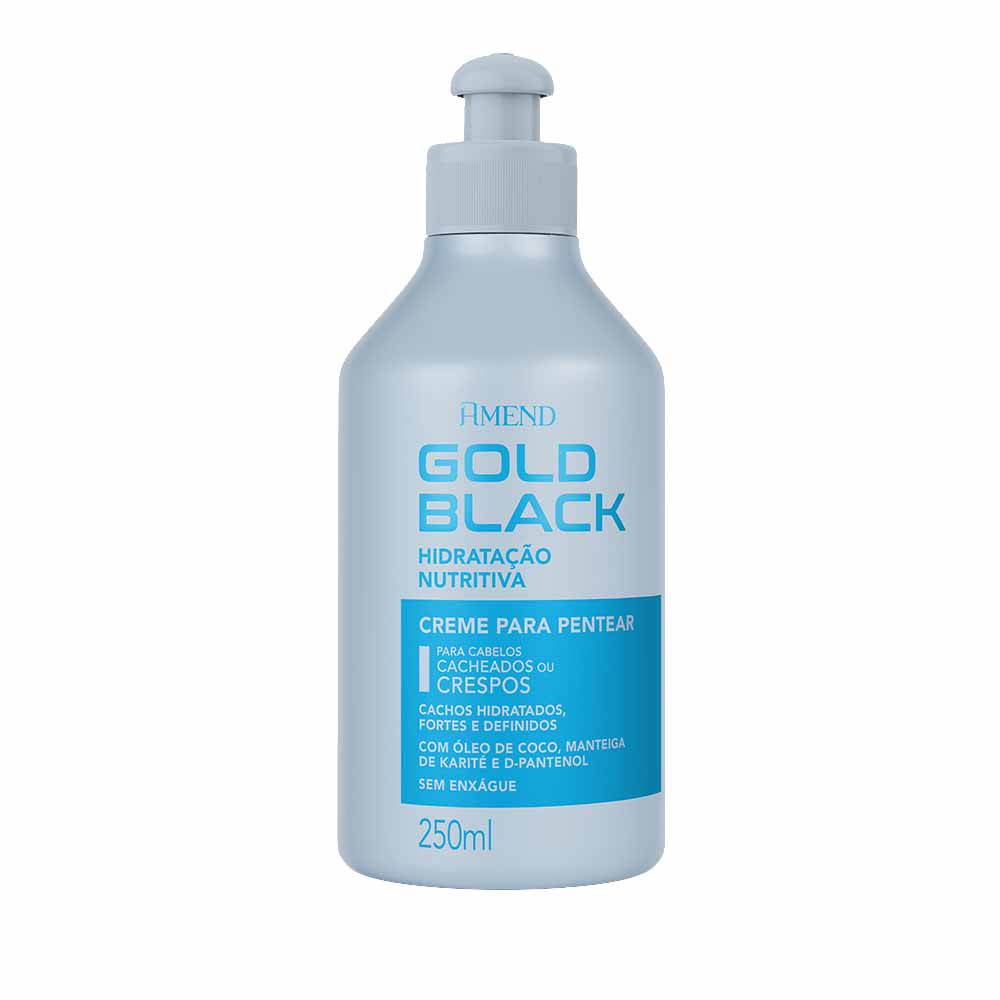Amend Hidratação Nutritiva Gold Black Creme de Pentear Condicionante 250ml