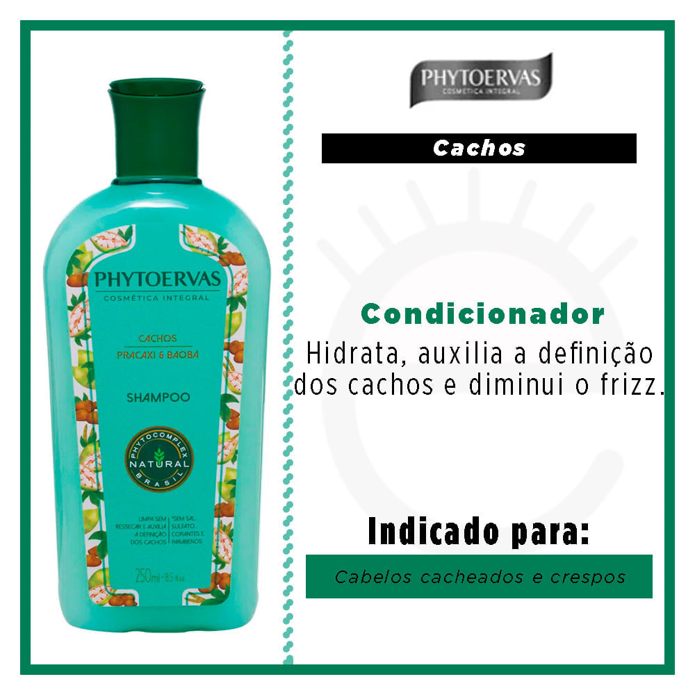 Phytoervas Cachos Pracaxi e Baobá Shampoo 250ml