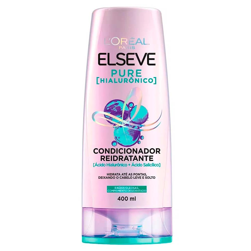 Elseve Pure Hialurônico Kit Shampoo + Condicionador + Óleo Extraordinário + Leave In Tratamento