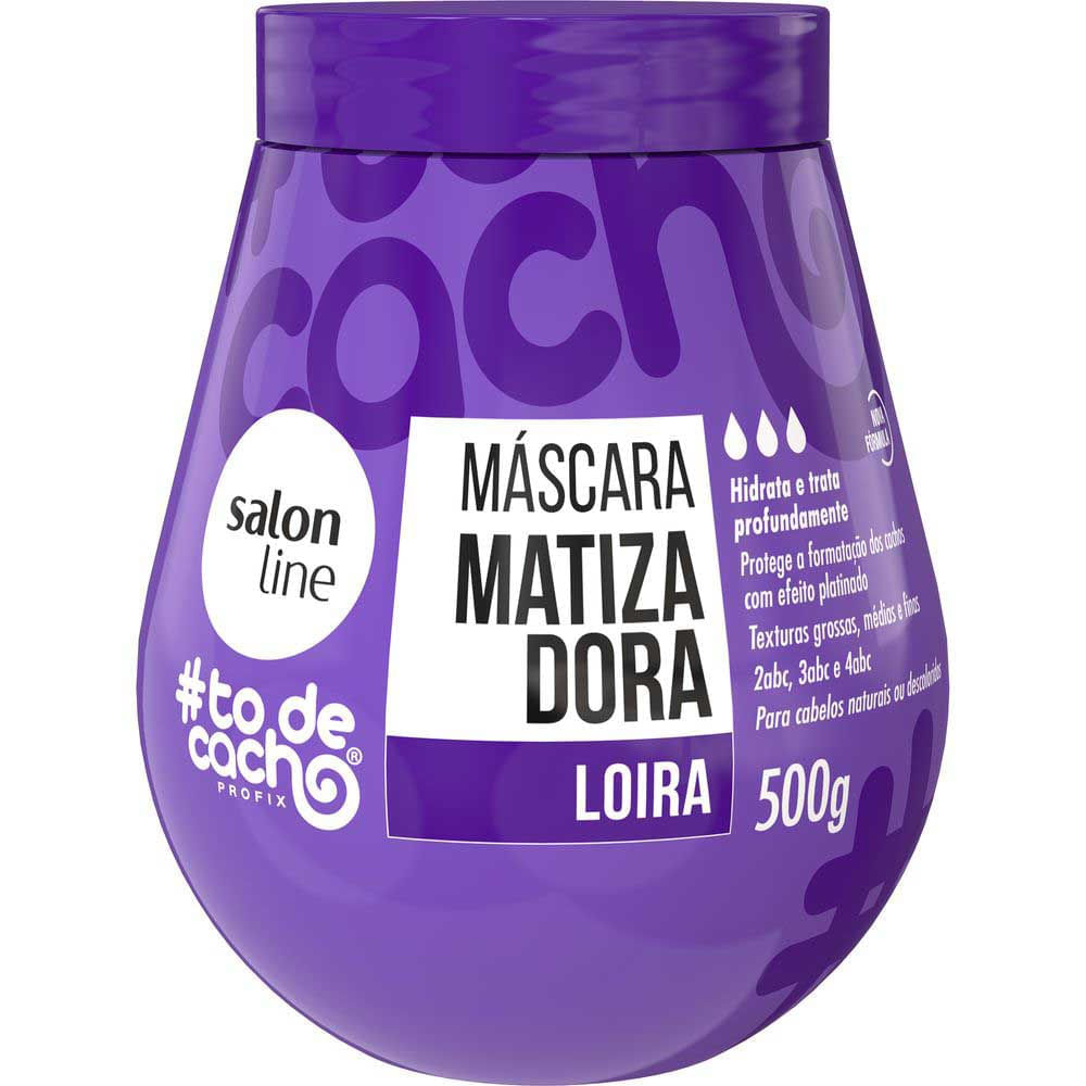 Salon Line #todecacho Loiros Máscara De Hidratação Matizadora 500g