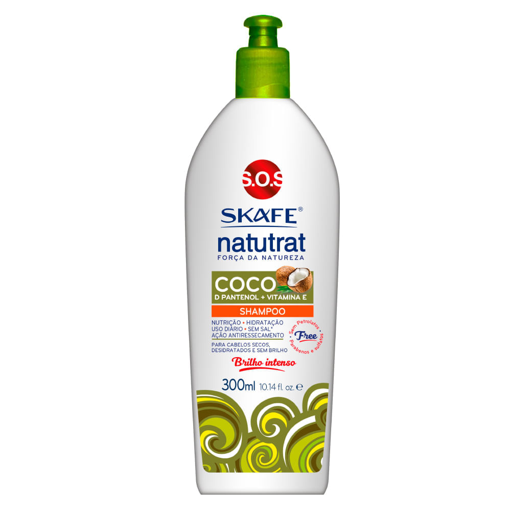 Skafe Natutrat Sos Força Da Natureza Shampoo Coco 300ml