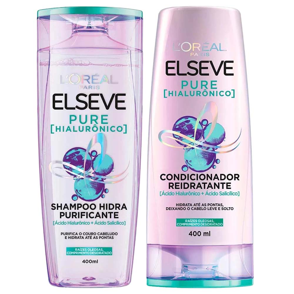 Elseve Pure Hialurônico Kit Shampoo + Condicionador