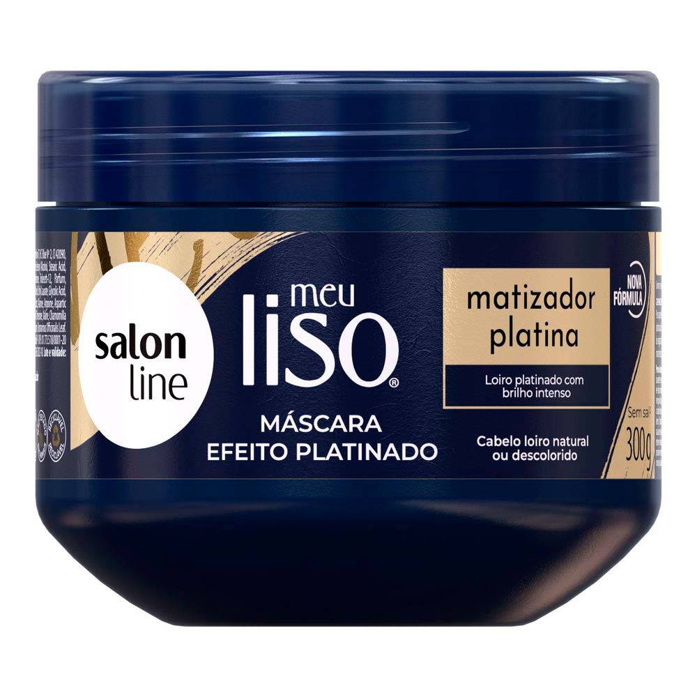 Salon Line Meu liso Matizador Pratina Máscara 300g