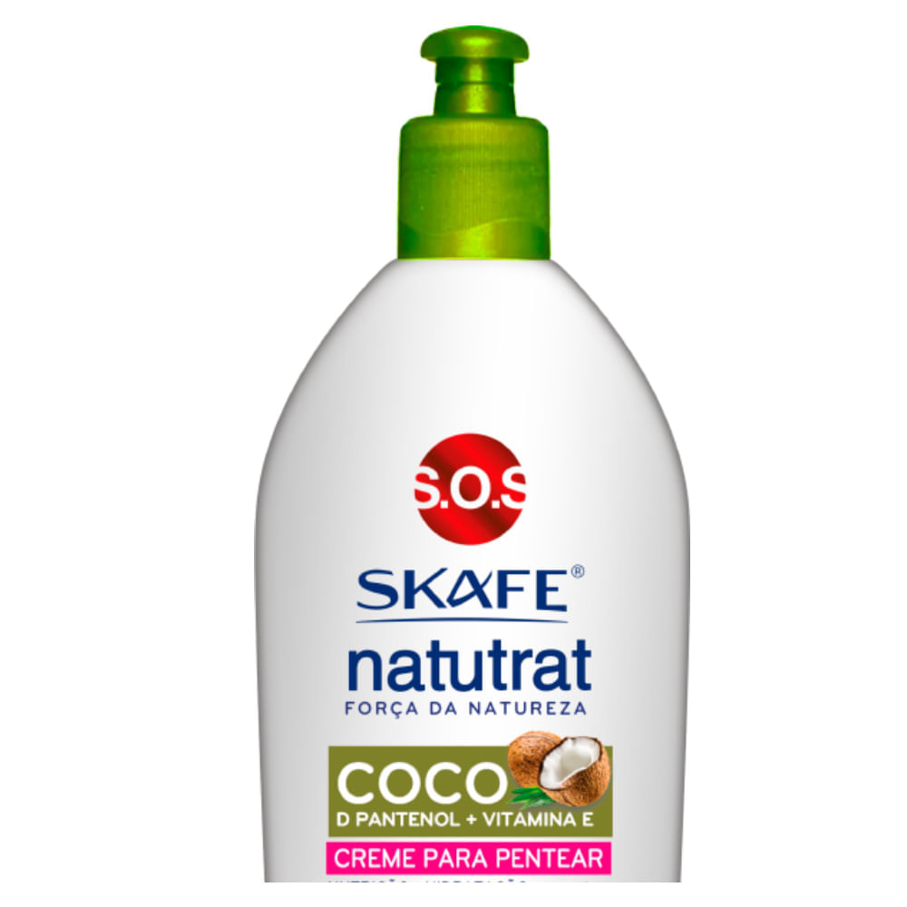 Skafe Natutrat SOS Força da Natureza Creme para Pentear Coco 300g