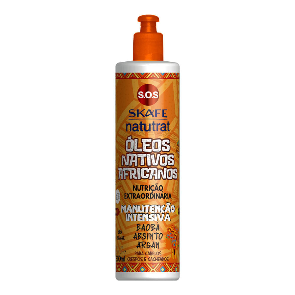 Skafe Natutrat SOS Óleos Nativos Africanos Creme Manutenção Intensiva 300ml