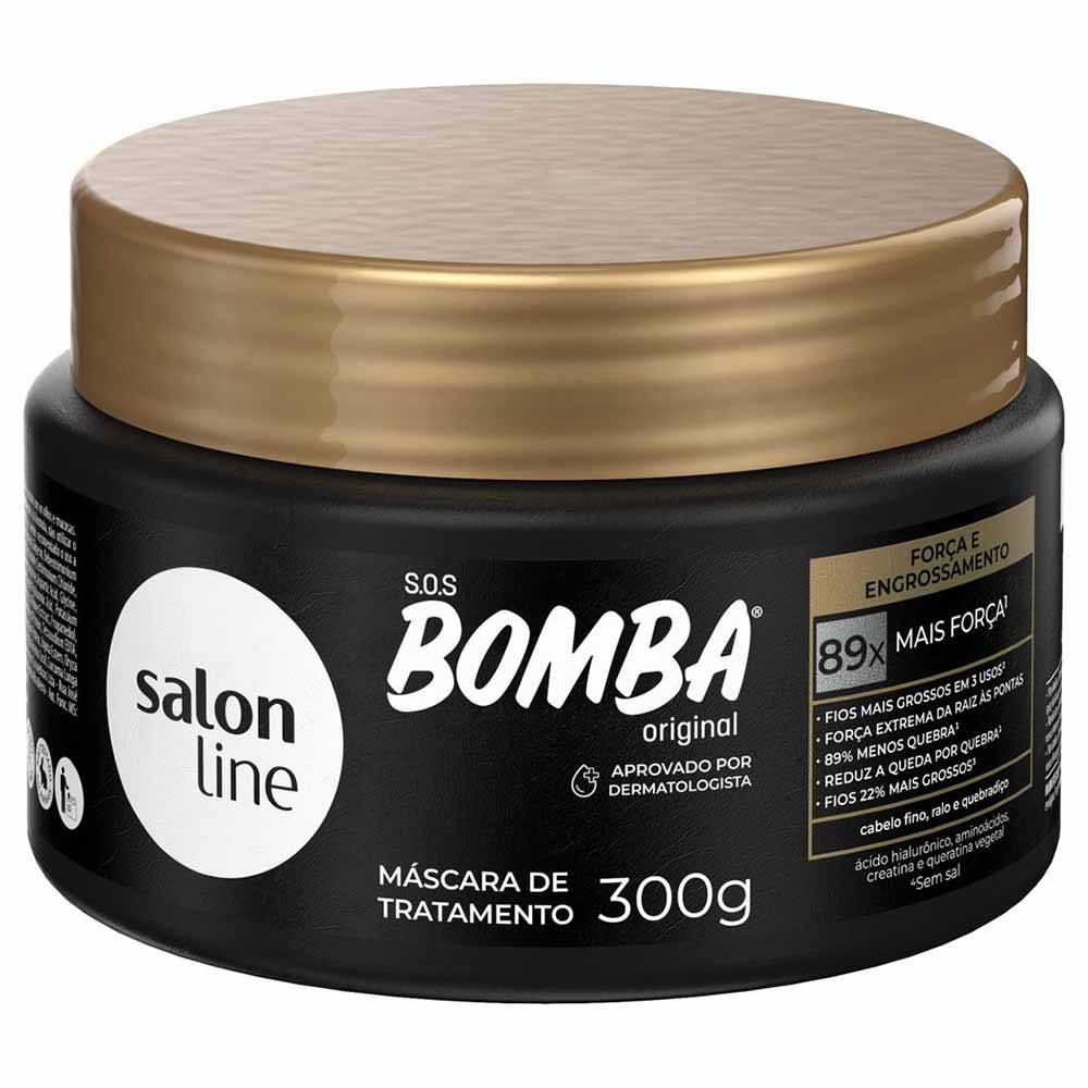 Salon Line Bomba Força E Engrossamento Máscara 300g