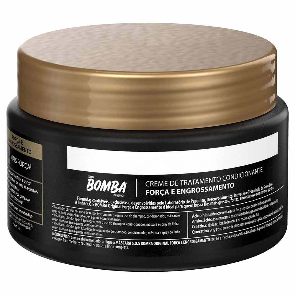 Salon Line Bomba Força E Engrossamento Máscara 300g