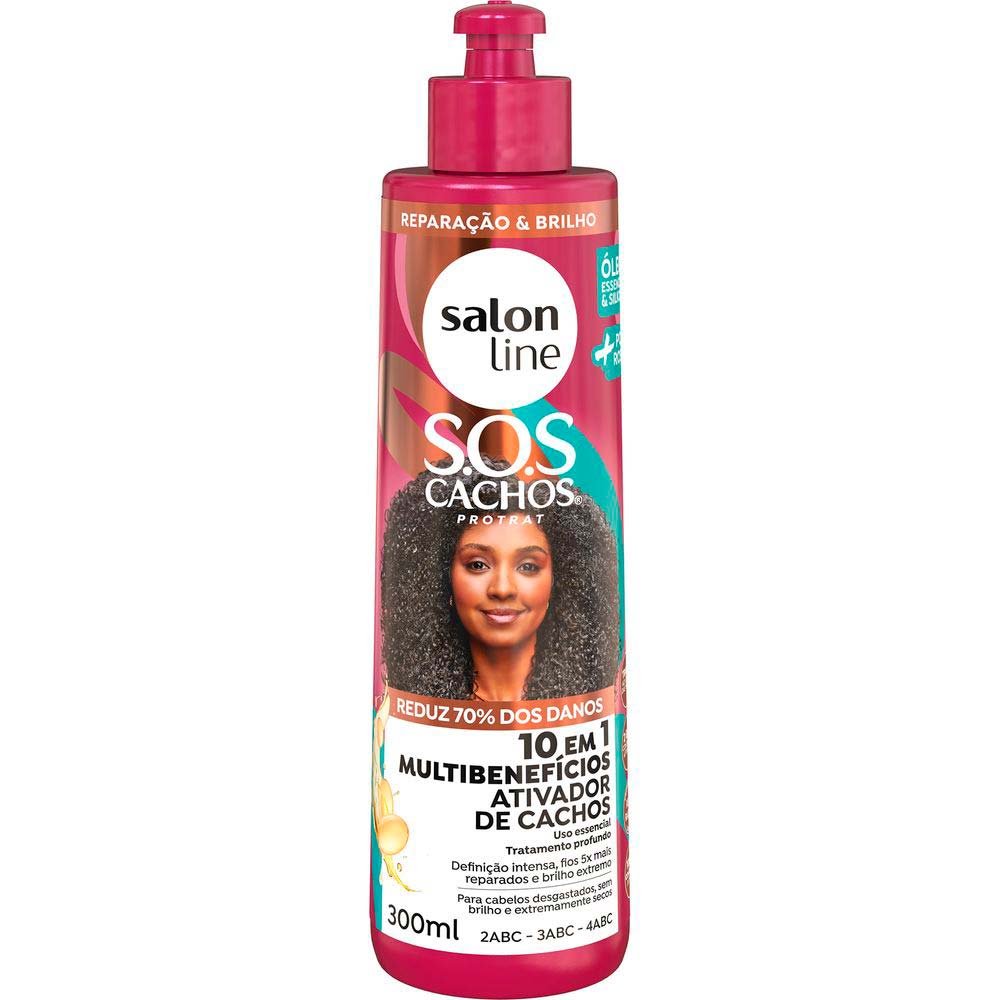 Salon Line SOS Cachos 10 em 1 Multibenefícios Ativador 300ml