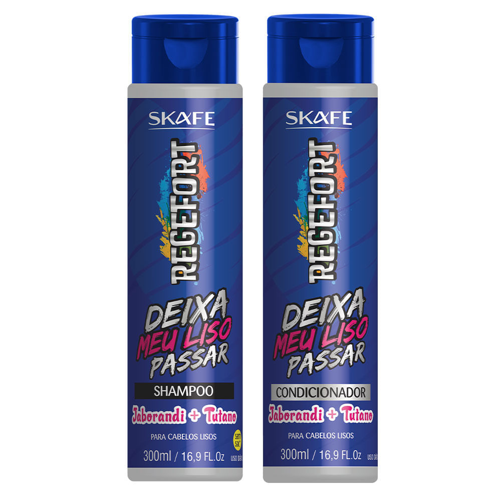 Skafe Regefort Deixa Meu Liso Passar Kit Shampoo e Condicionador