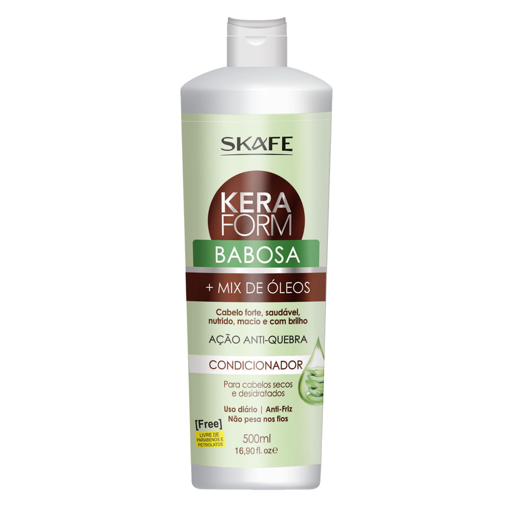 Condicionador Keraform Babosa E Mix De Óleos Skafe 500ml