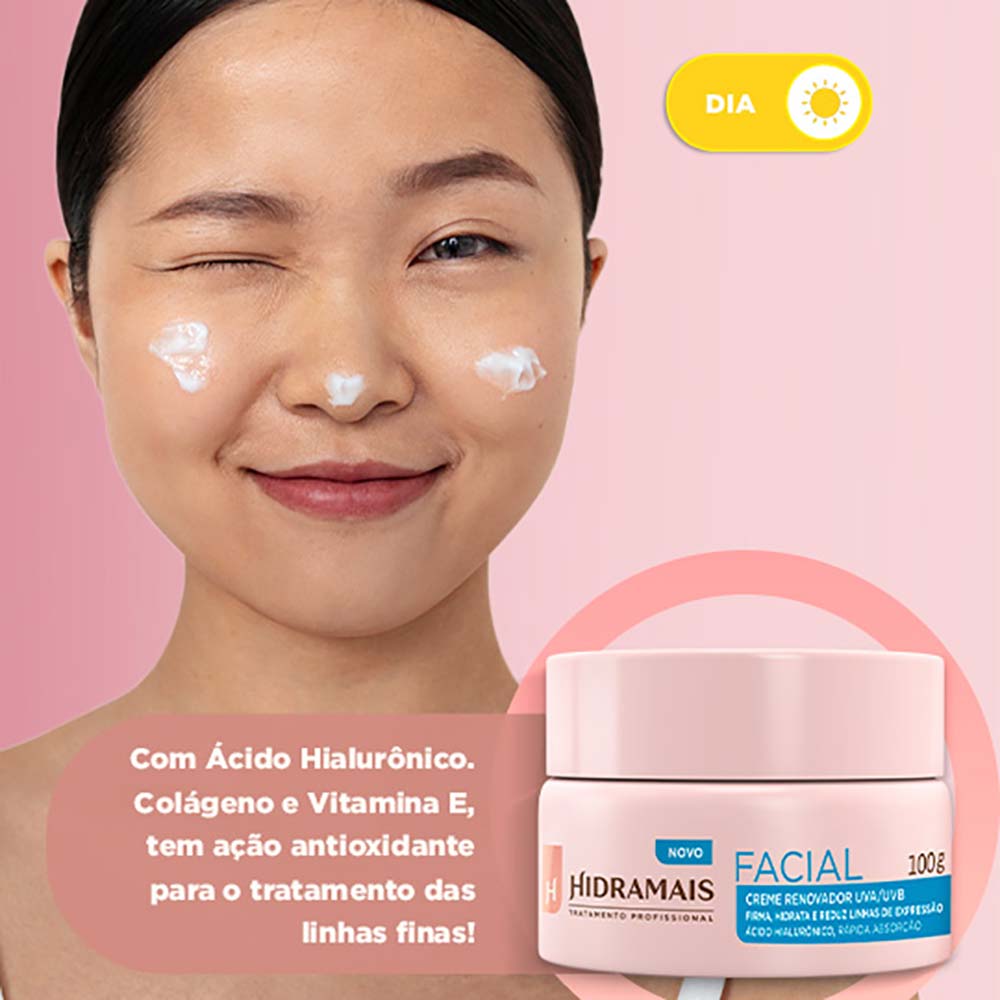 Creme Renovador UVA/ UVB Hidramais 100g