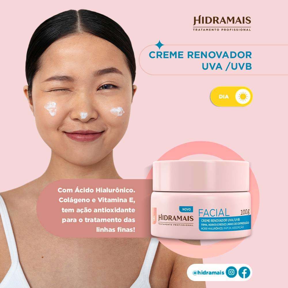Creme Renovador UVA/ UVB Hidramais 100g