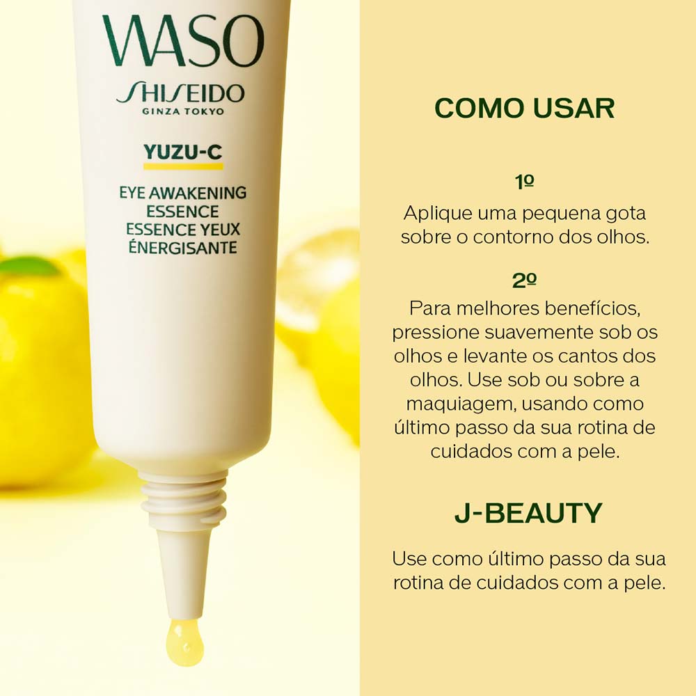 Gel Refrescante para Área dos Olhos Shiseido - Waso Yuzu-C Eye Awakening Essence 20ml