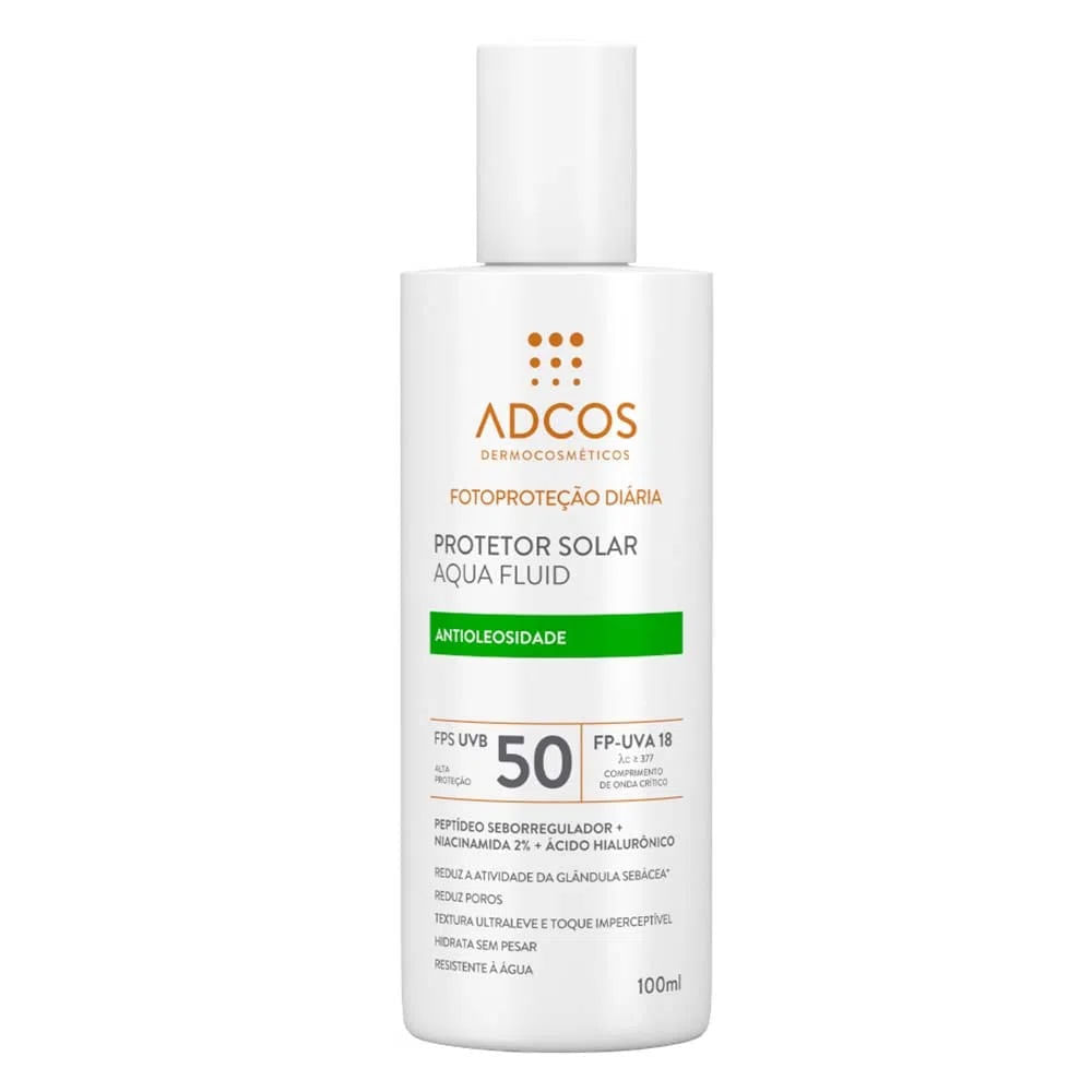 Adcos Dermocosméticos Kit Sérum Facial + Protetor Solar Aqua Fluid FPS50
