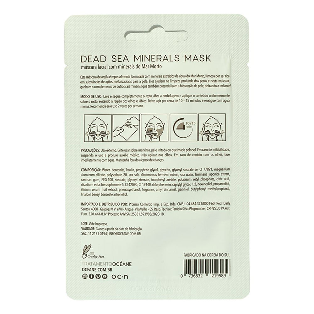 Máscara Facial Océane – Mar Morto, Dead Sea Minerals Mask 8g