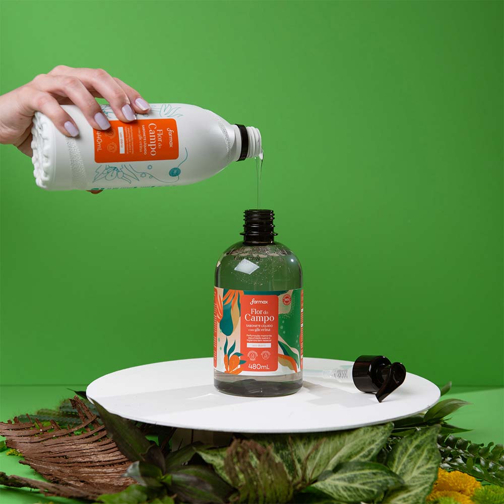 Sabonete Líquido Refil Farmax Flor do Campo 400ml