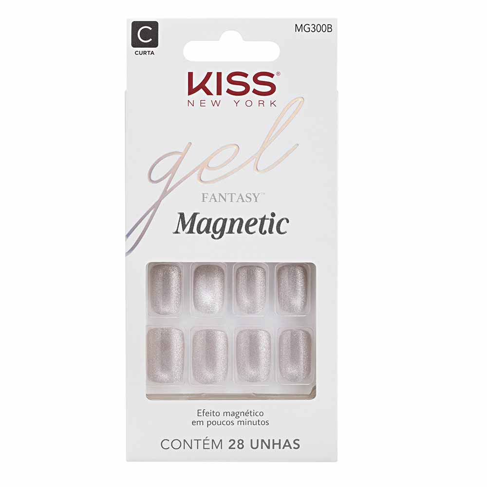 Unhas Postiças Kiss NY Gel Fantasy Magnetic Nail Crystal