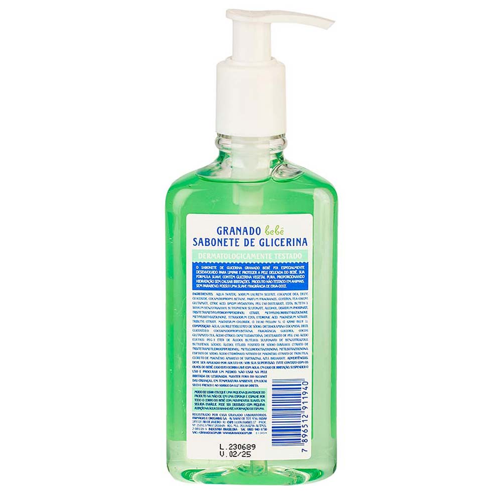 Sabonete Líquido de Glicerina Bebê Erva-Doce Granado 250ml