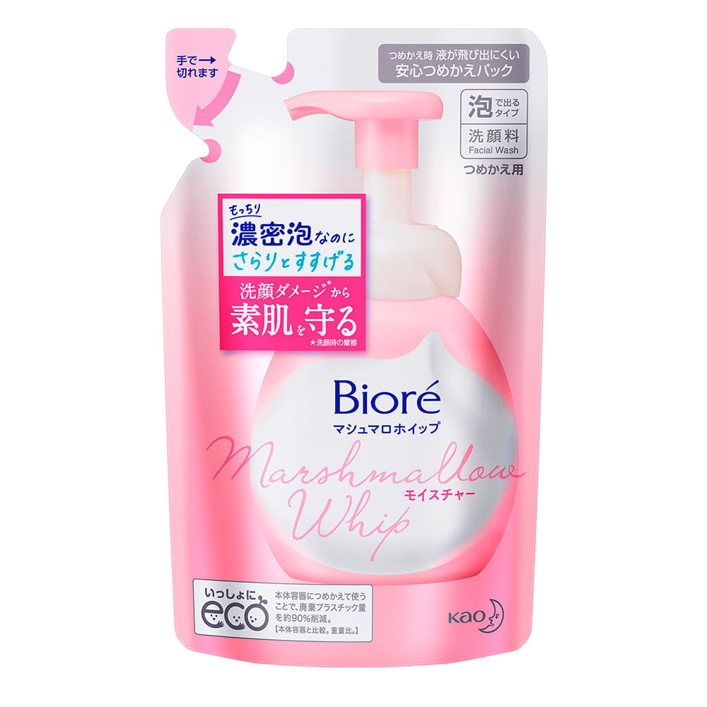 Sabonete Líquido Facial Bioré Marshmallow Whip Moisture Refil 130ml