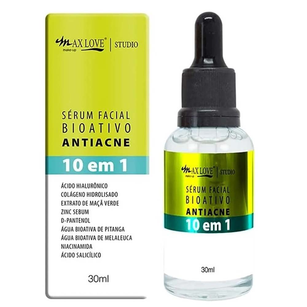 Sérum Facial Max Love Bioativo Antiacne 10 Em 1 30ml