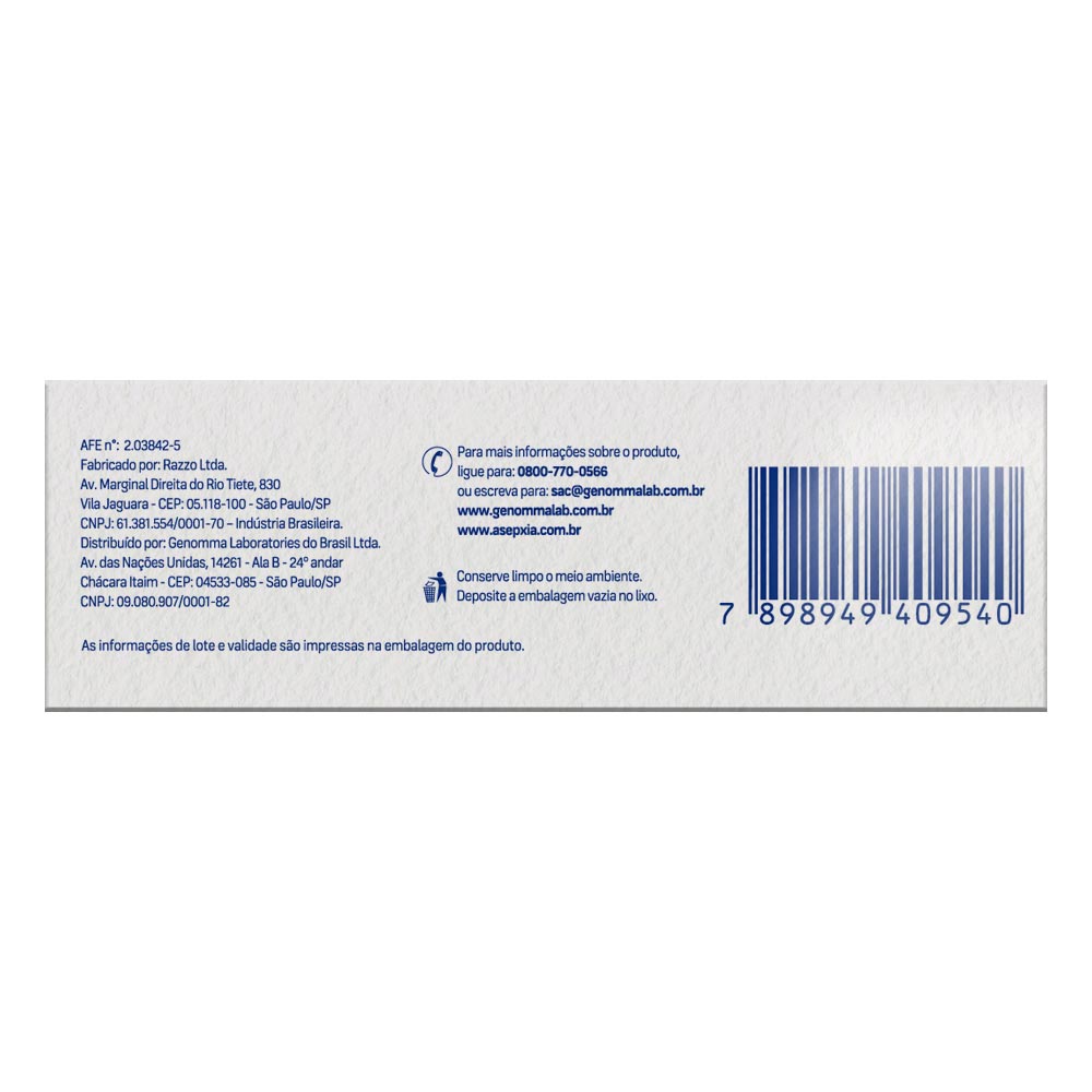 Sabonete em Barra Asepxia - Sabonete Antiacne Suavizante 80g