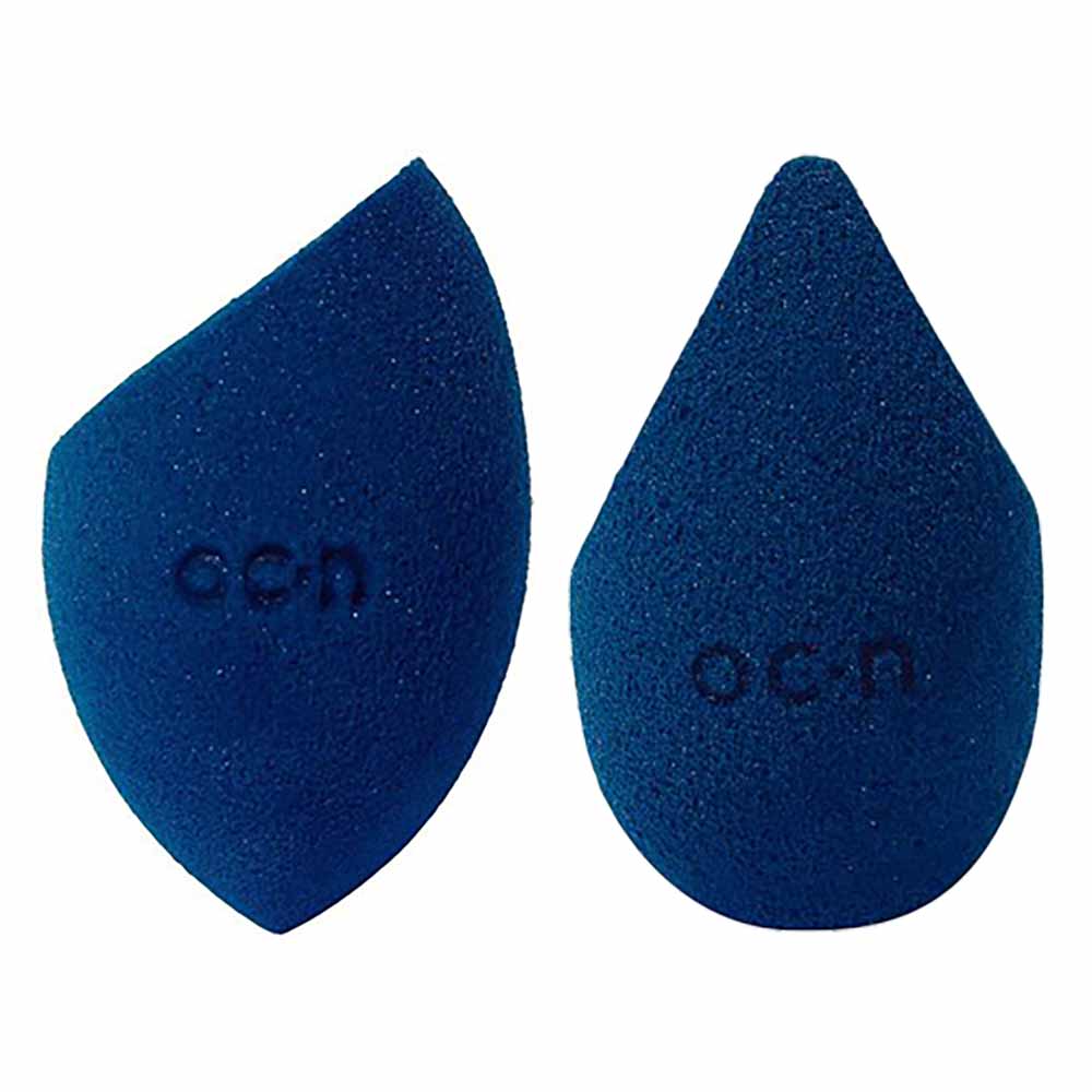 Océane Kit Esponjas De Maquiagem Sister Blend Azul + Flat Blend Azu