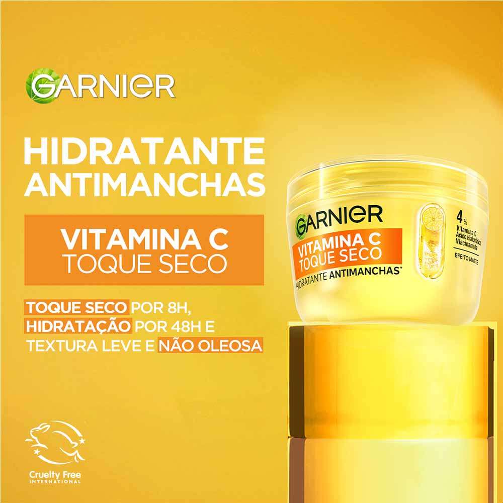 Hidratante Facial Antimanchas Garnier Skin Vitamina C Toque Seco 85g