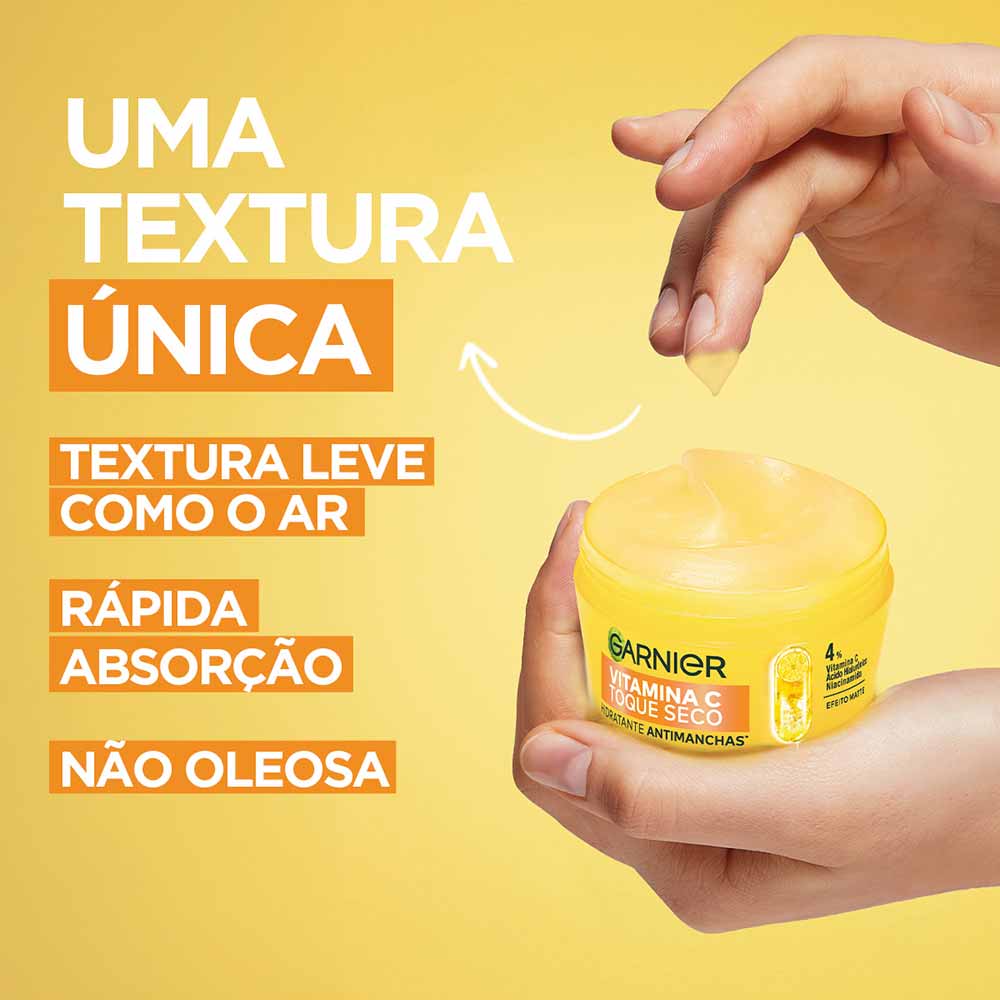 Hidratante Facial Antimanchas Garnier Skin Vitamina C Toque Seco 85g