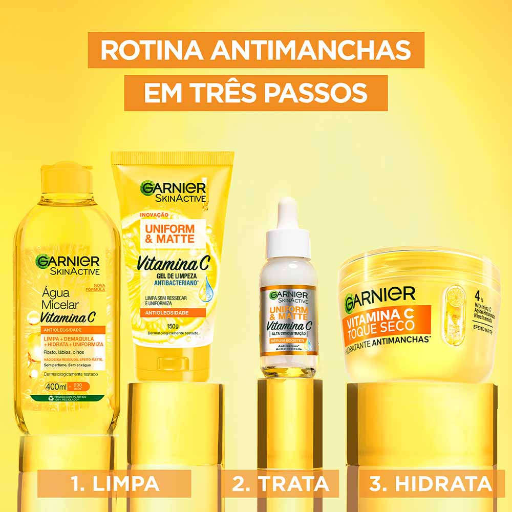 Hidratante Facial Antimanchas Garnier Skin Vitamina C Toque Seco 85g