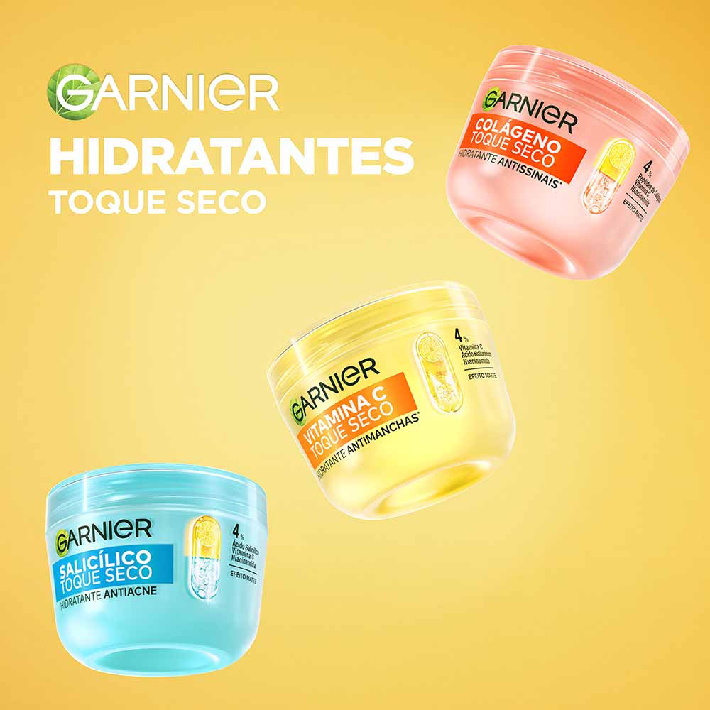 Hidratante Facial Antimanchas Garnier Skin Vitamina C Toque Seco 85g
