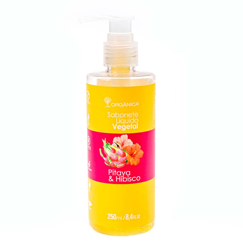 Sabonete líquido Vegetal Orgânica Pitaya e Hibisco 250ml