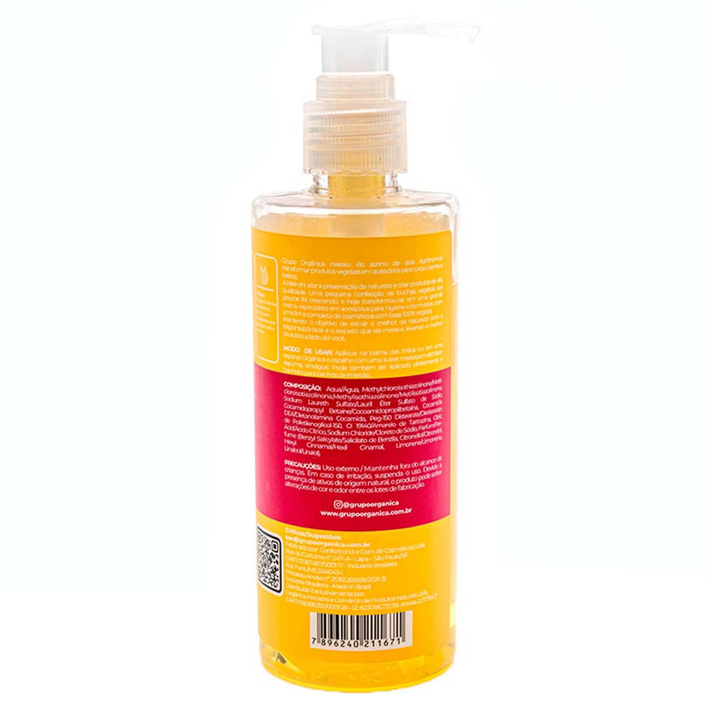 Sabonete líquido Vegetal Orgânica Pitaya e Hibisco 250ml