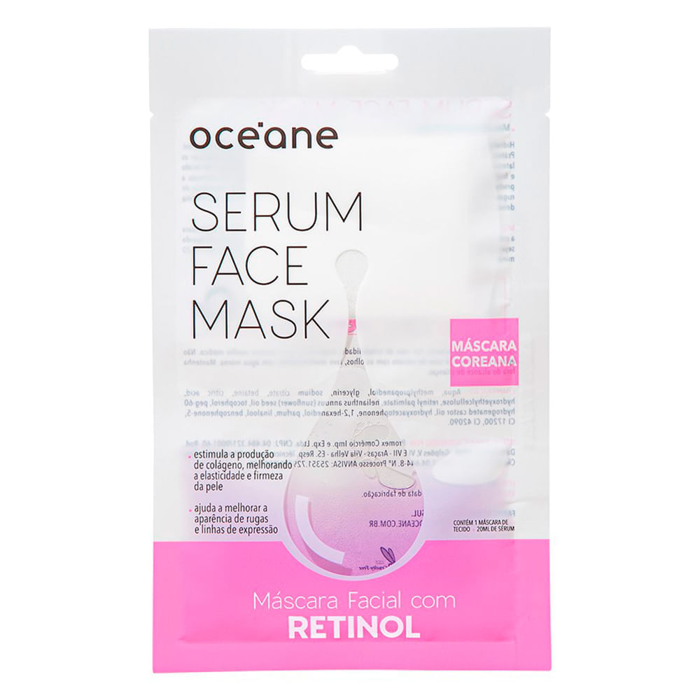 Máscara Facial Océane Sérum Face Mask Retinol