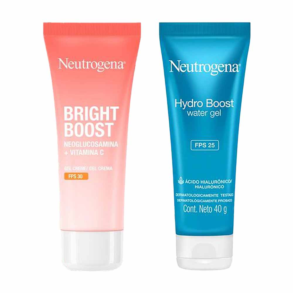 Neutrogena Kit Bright Boost Fps30 + Hidratante Hydro Boost Water Gel Fps25