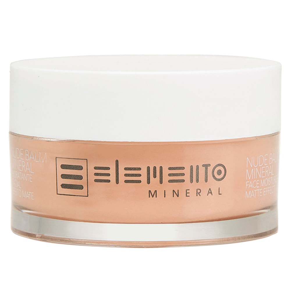 Hidratante Facial Efeito Mate Elemento Mineral Nude Balm 50g