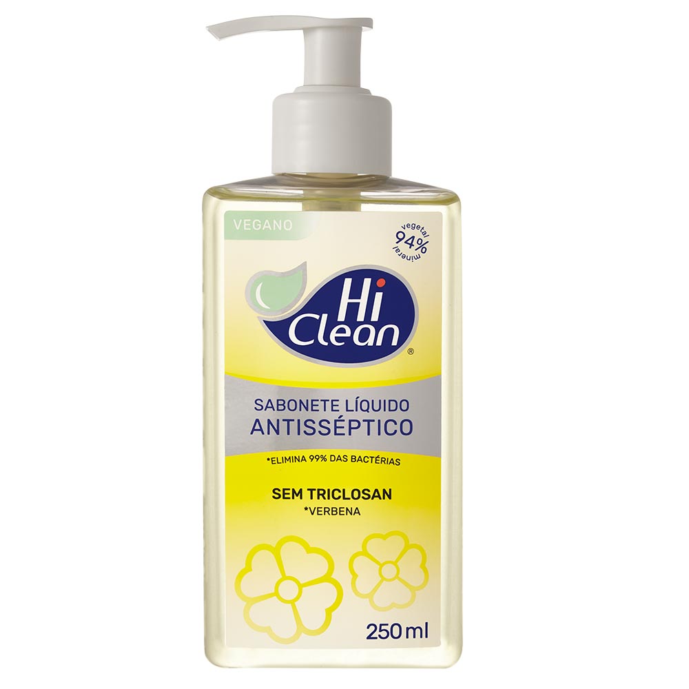 Sabonete Líquido Antisséptico Hi Clean Verbena 250ml