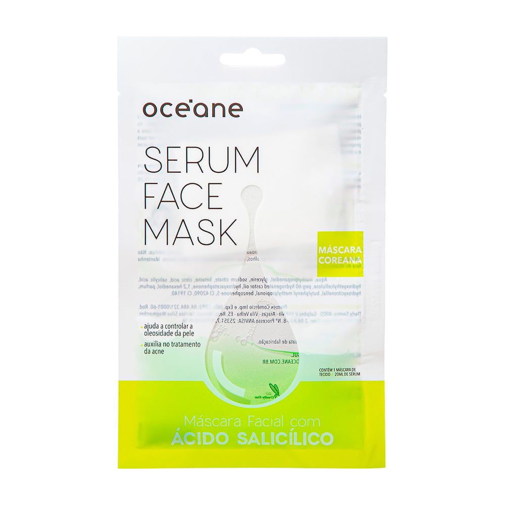 Máscara Facial com Ácido Salicílico Océane Sérum Face Mask