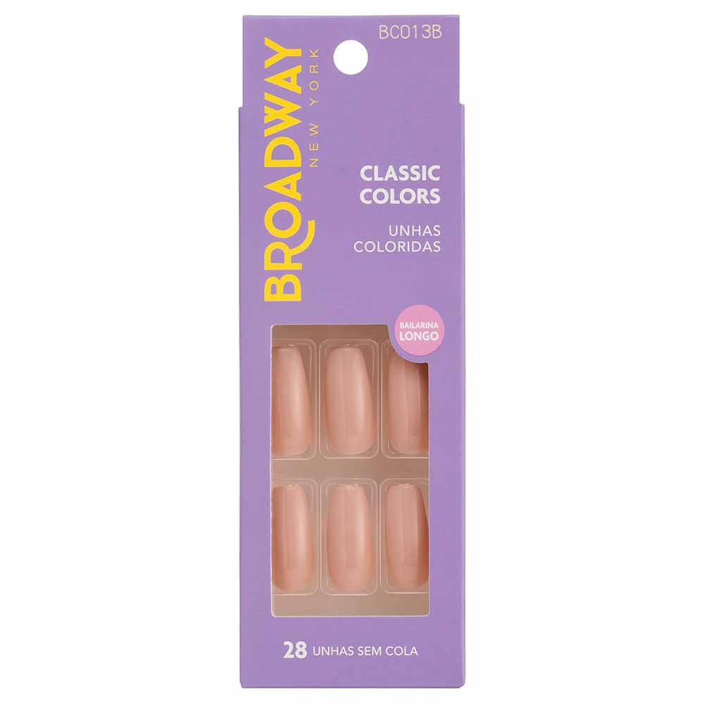 Unhas Coloridas Kiss Ny Broadway Moonlight Bailarina Longo