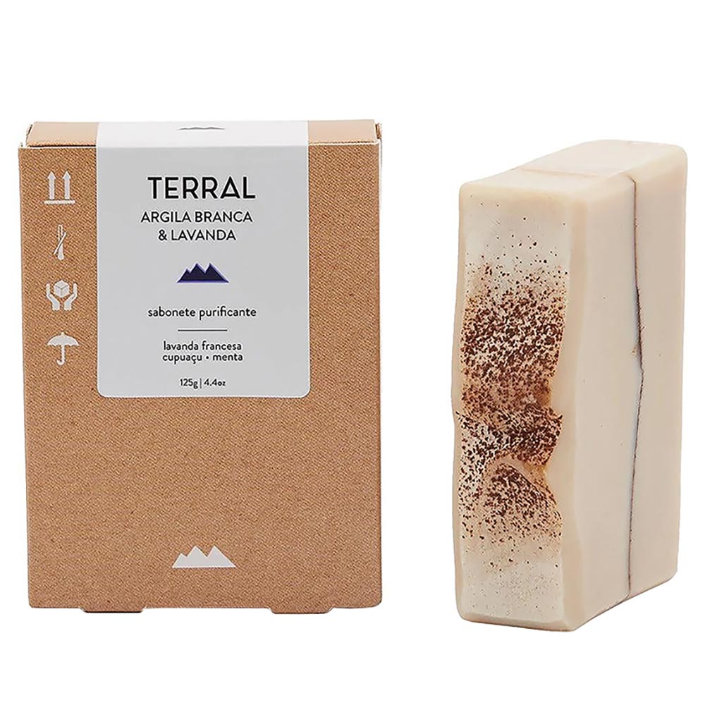 Sabonete em Barra Terral Natural Argila Branca 130g