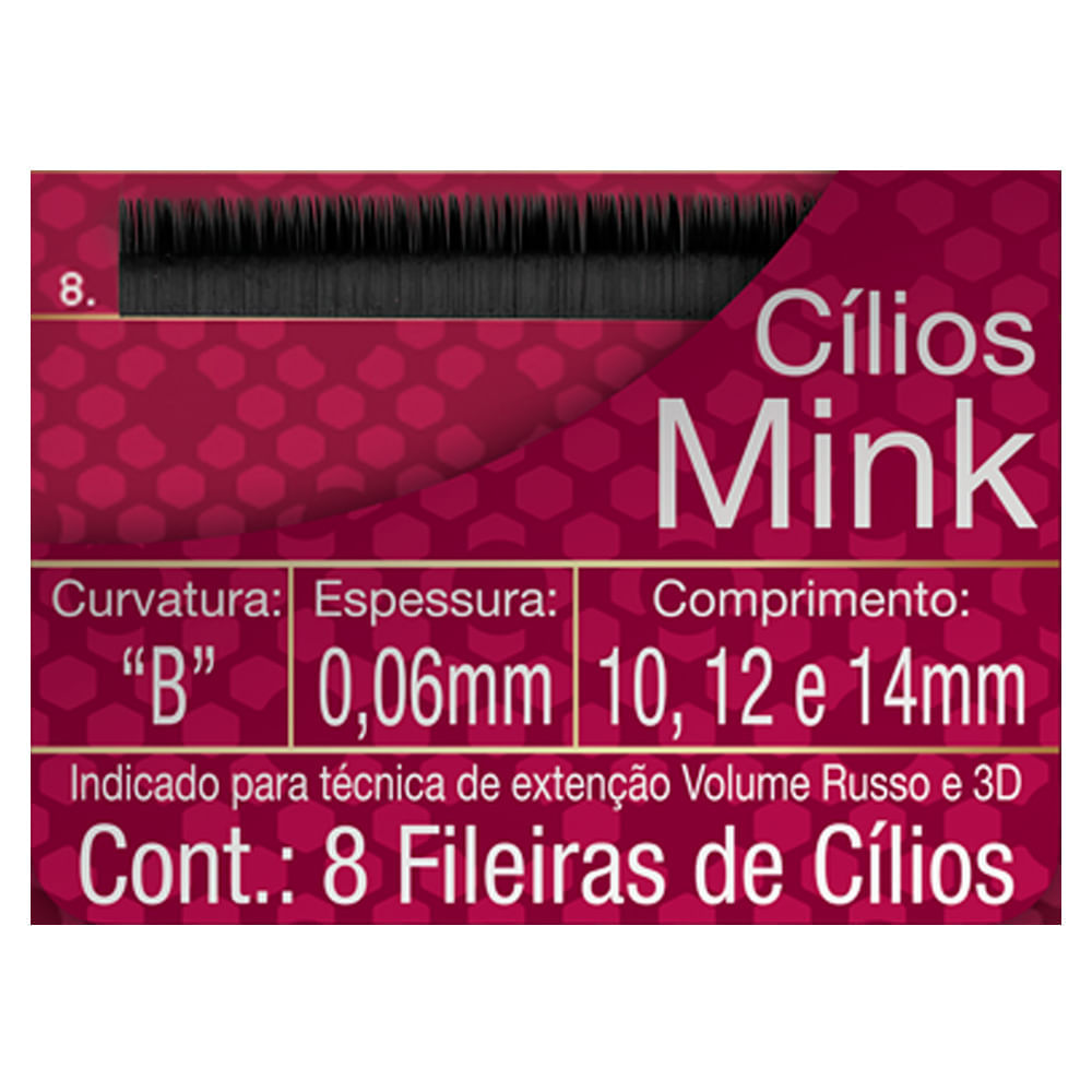 Cílios para Alongamento Belliz - Mink B 006 Mix