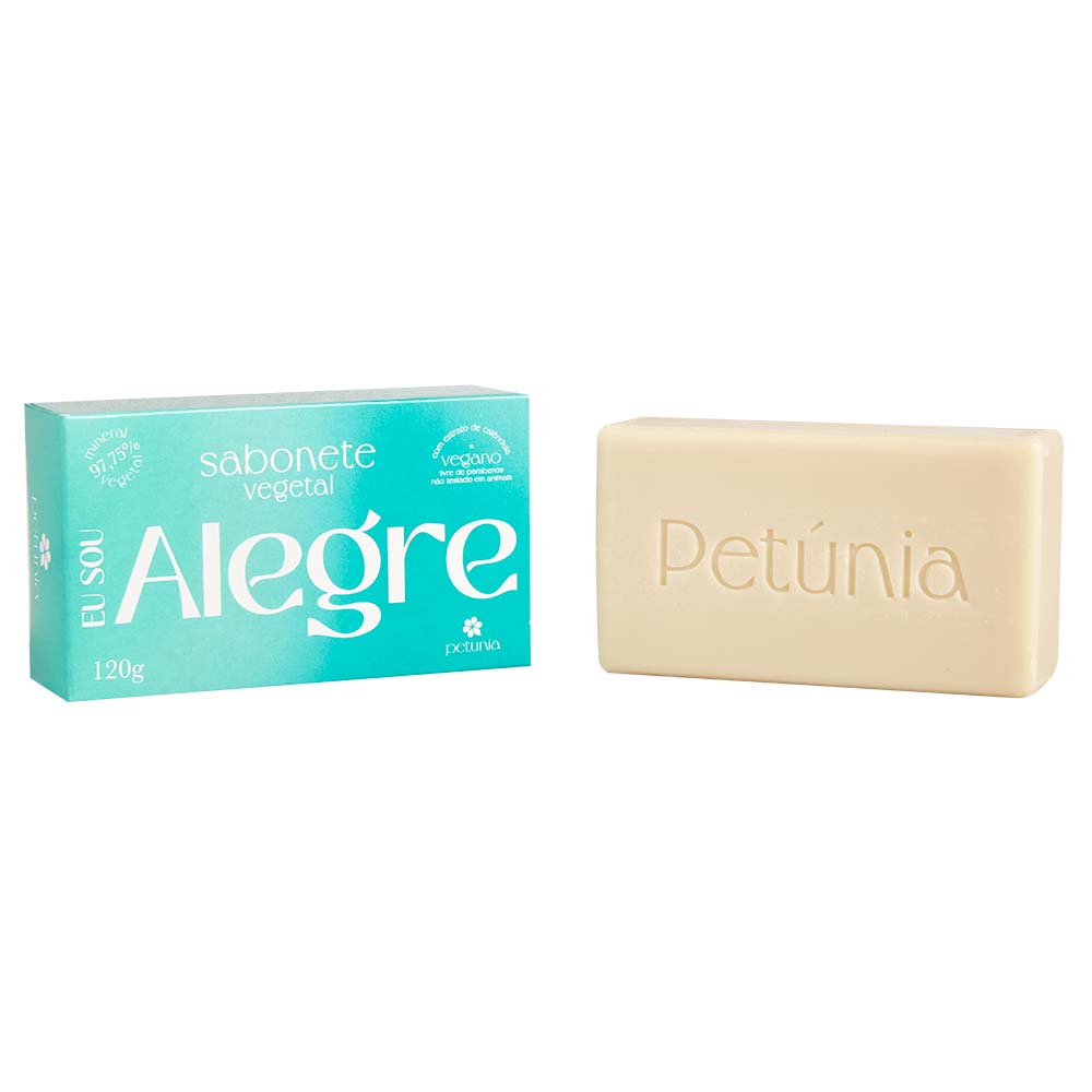 Sabonete Barra Petúnia Eu Sou Alegre 120g