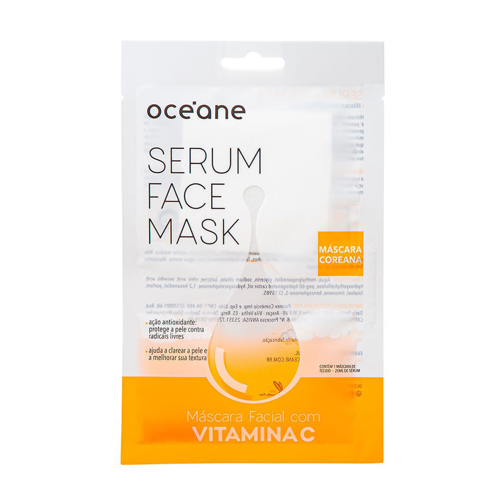 Máscara Facial Océane Sérum Face Mask Vitamina C