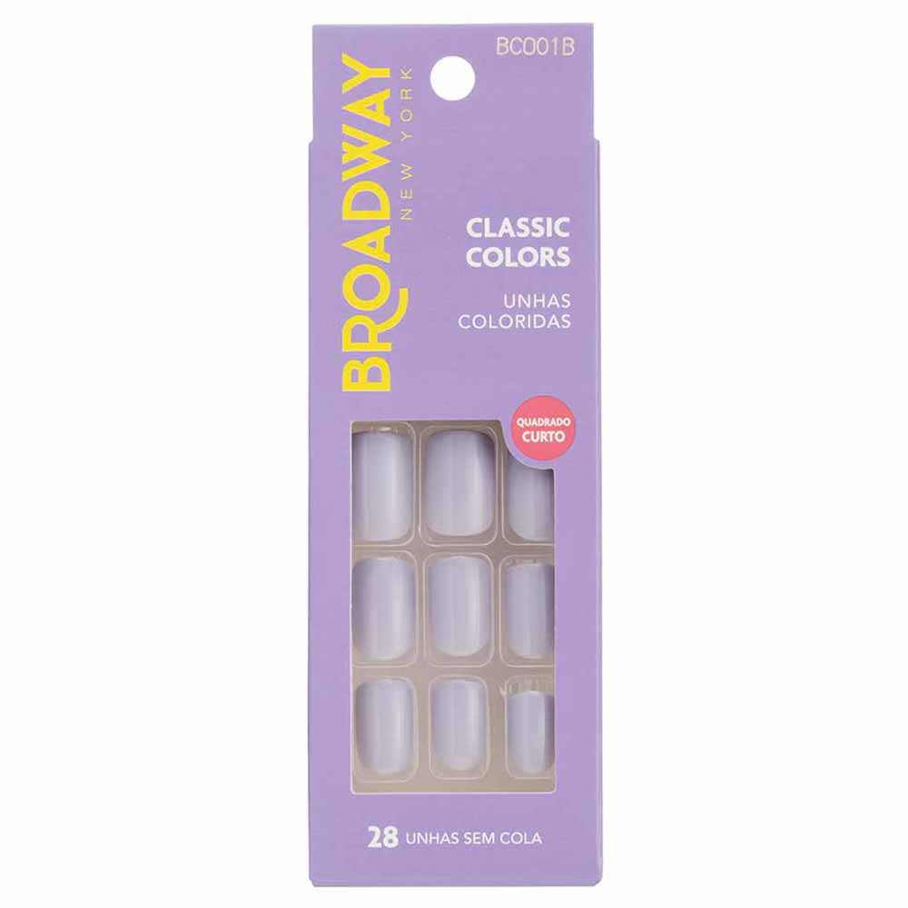 Unhas Coloridas Kiss NY Broadway Yogurt Quadrado Curto