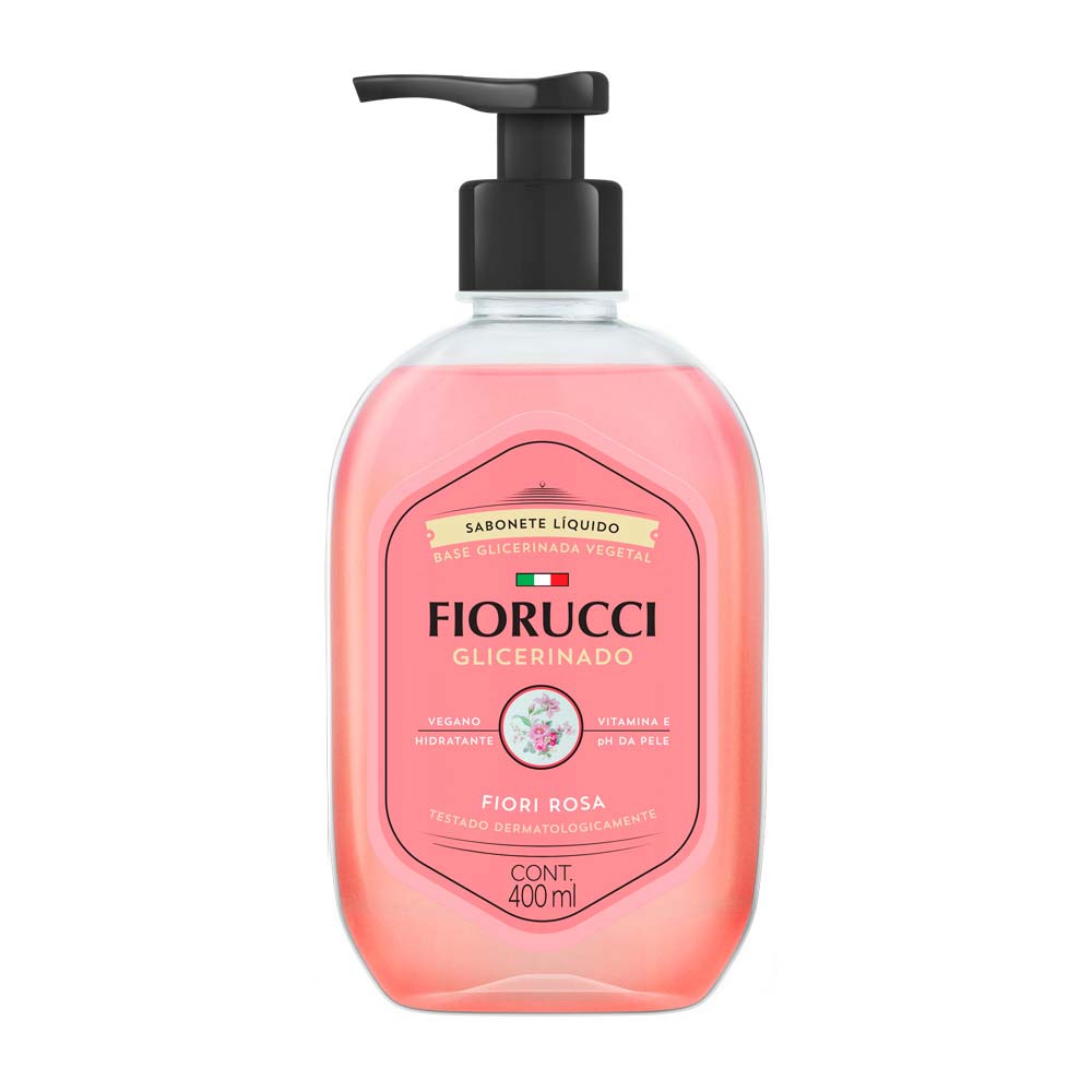 Sabonete Líquido Glicerinado Fiori Rosa Fiorucci 400ml