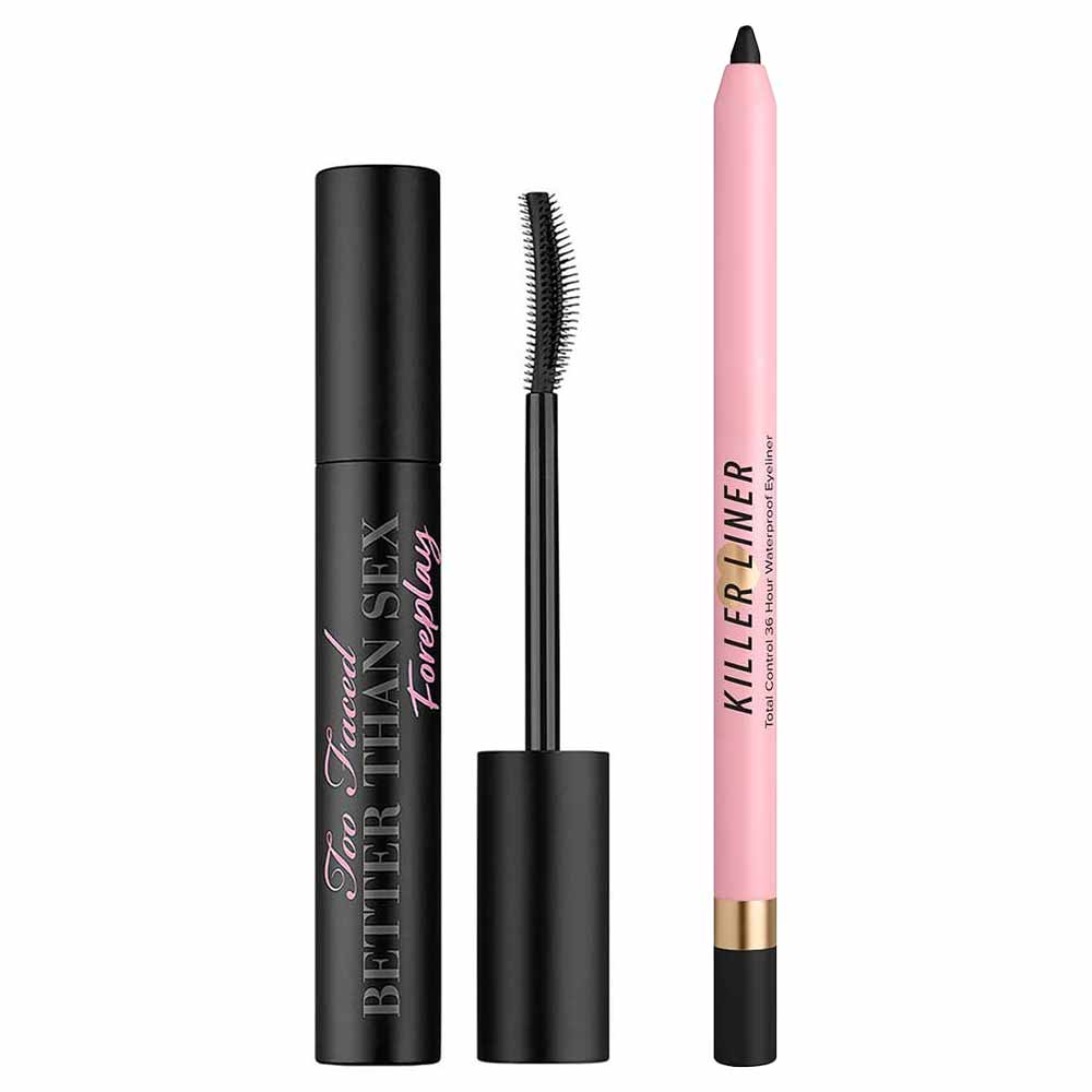 Kit Too Faced Kit - Primer Para Cílios + Delineador Em Gel Black