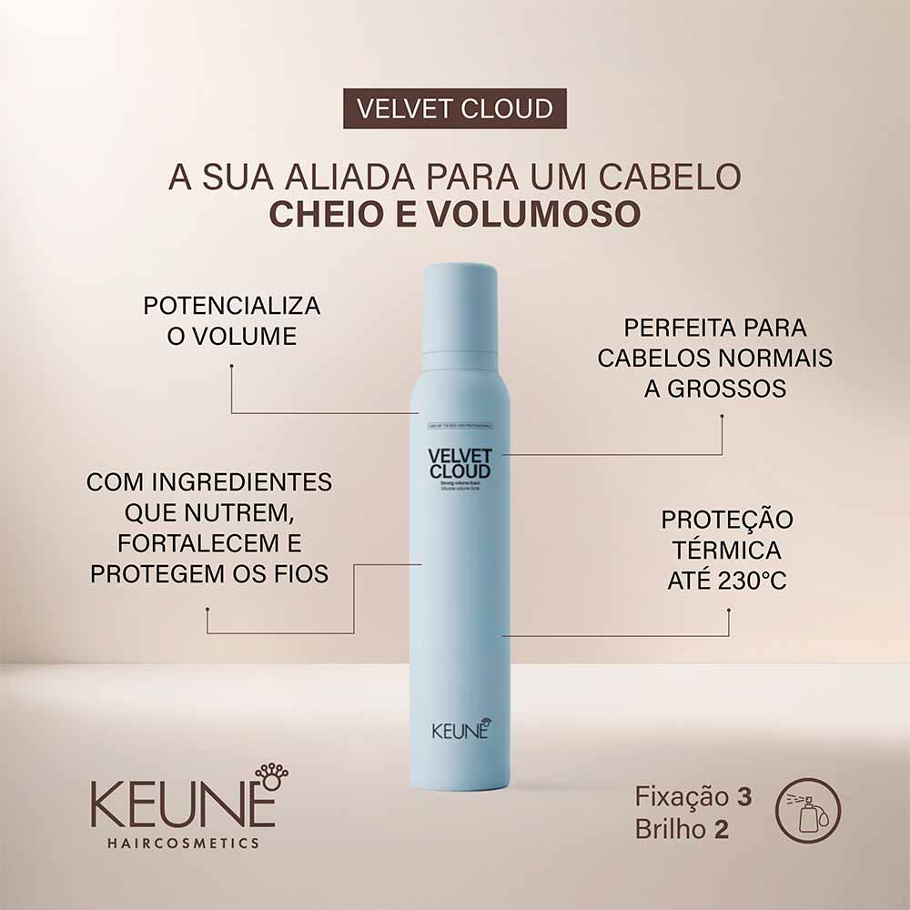 Keune Style Velvet Cloud Mousse Volumizador 200ml