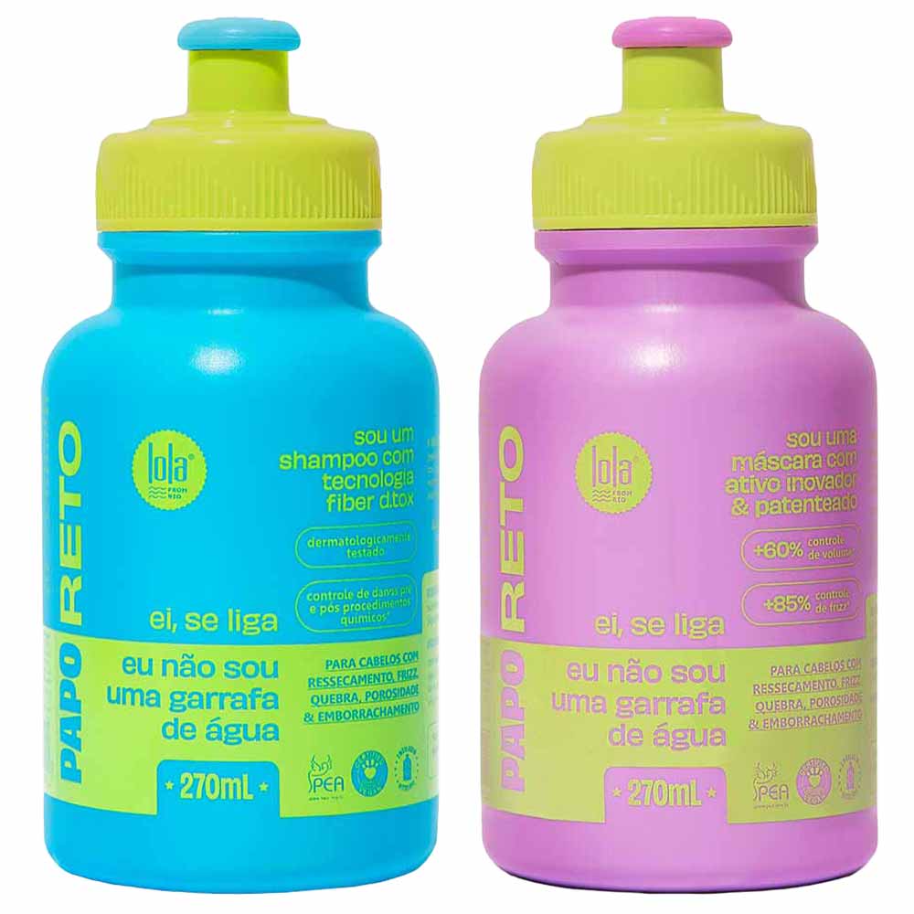 Lola From Rio Papo Reto Kit Shampoo + Máscara Fluída