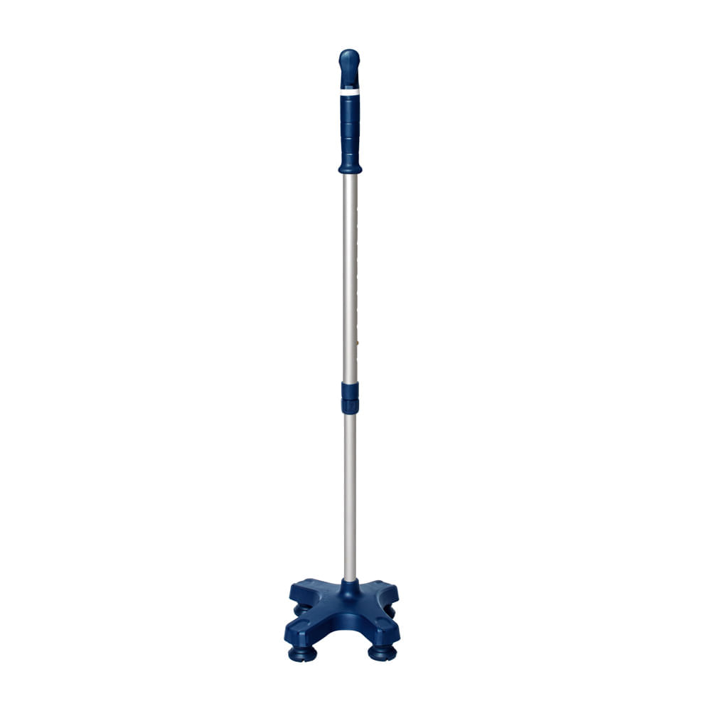 Bengala Tipo T 4 pontas Com Apoio Azul